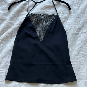 Black Superdown Lace Cami